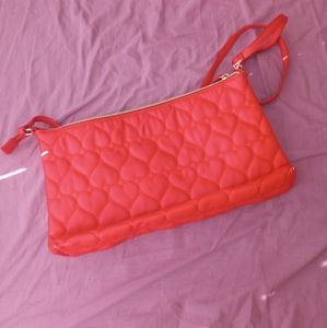 Betsey Johnson Red Quilted Heart Bag